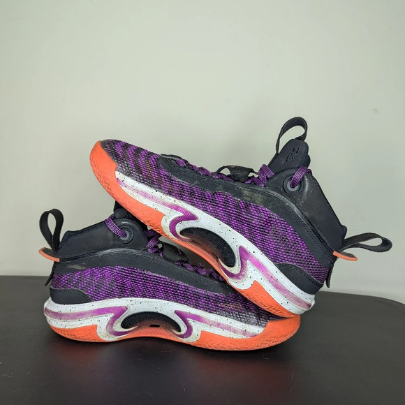 Nike Air Jordan XXXVI 36 First Light Shoe Black Hyper Violet White Youth Size 7Y - Picture 6 of 12